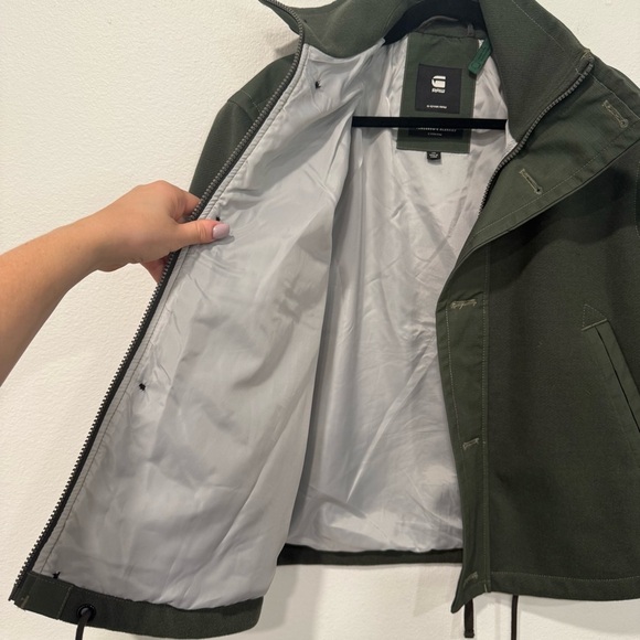 G-STAR Raw Green Trucker Collar Jacket XS - Picture 6 of 13